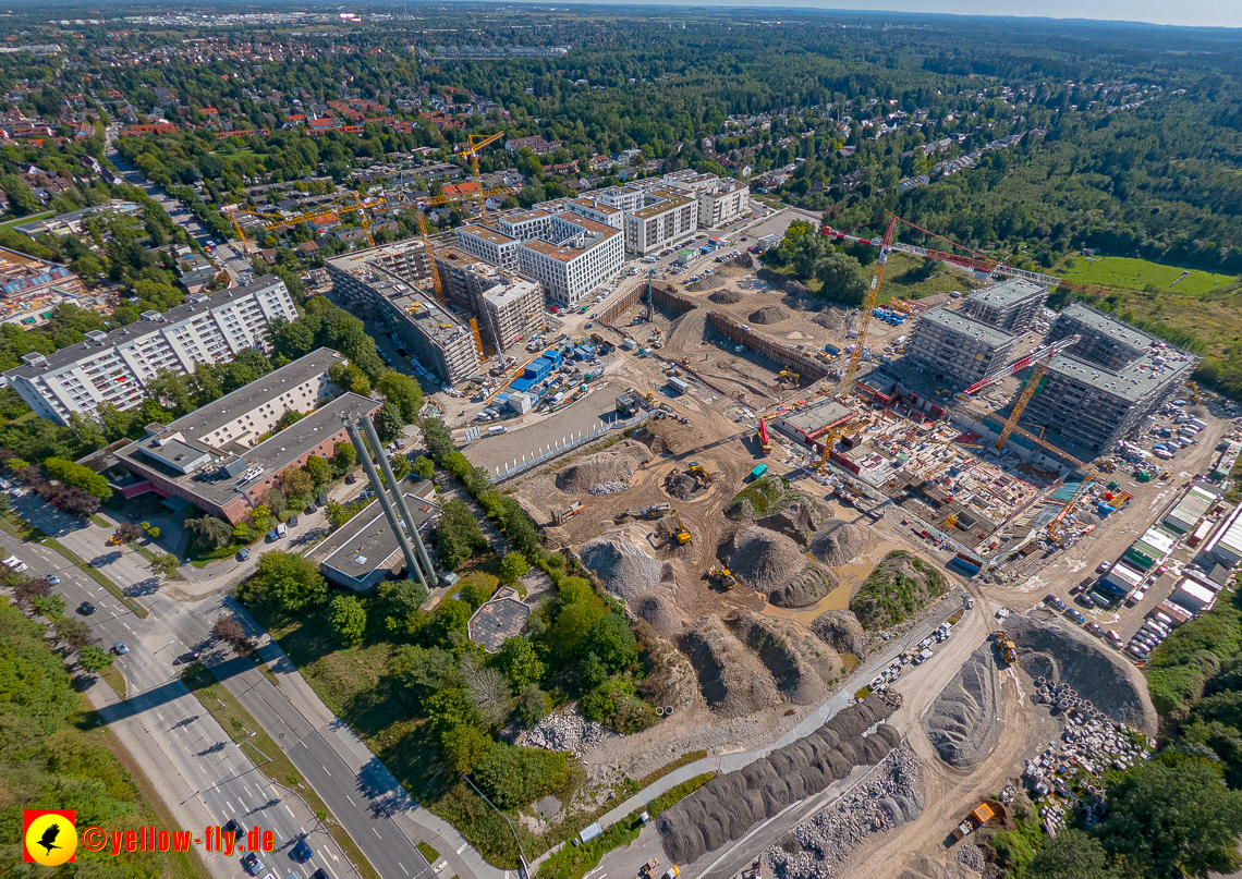 02.09.2023 - eine neue Baugrube auf dem Alexisquartier in Neuperlach